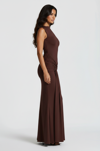 Megan | High Neck Elegant Maxi Dress