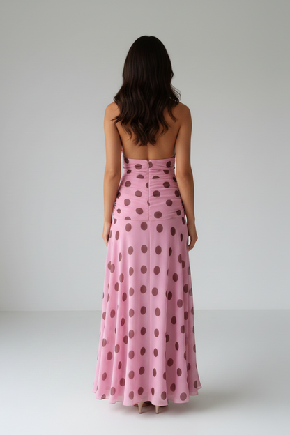 Megan | Polka Dot Maxi Dress