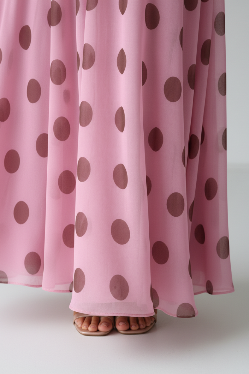 Megan | Polka Dot Maxi Dress