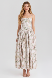 Cream Floral Print