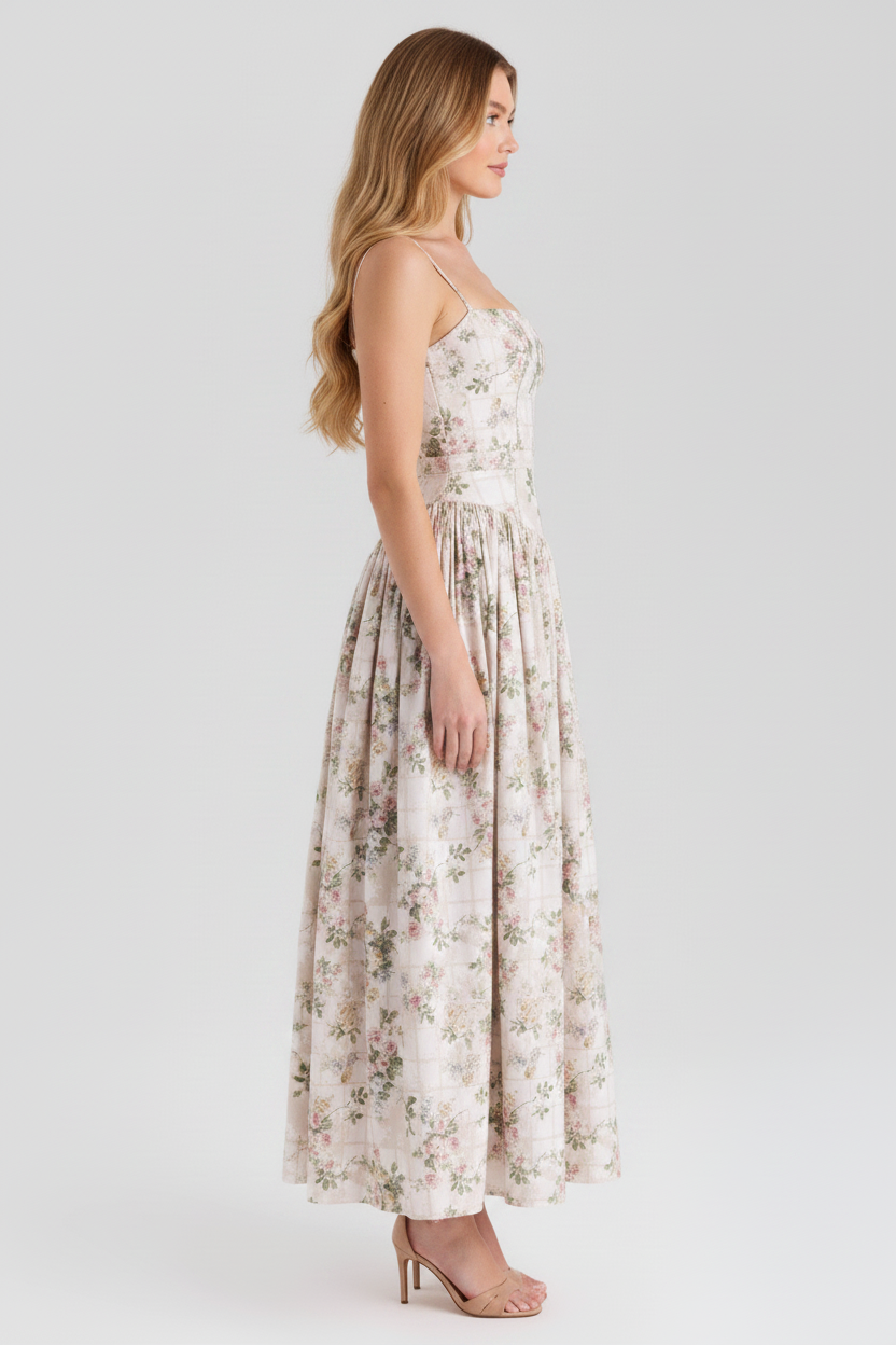 Megan | Printed Maxi Dress