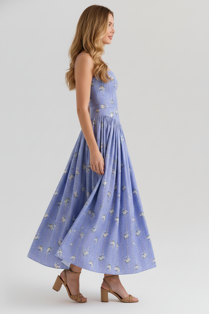 Megan | Printed Maxi Dress
