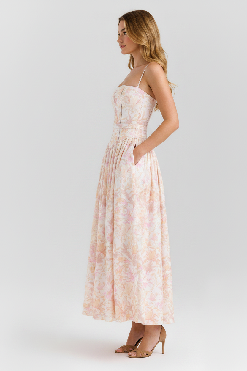 Megan | Printed Maxi Dress