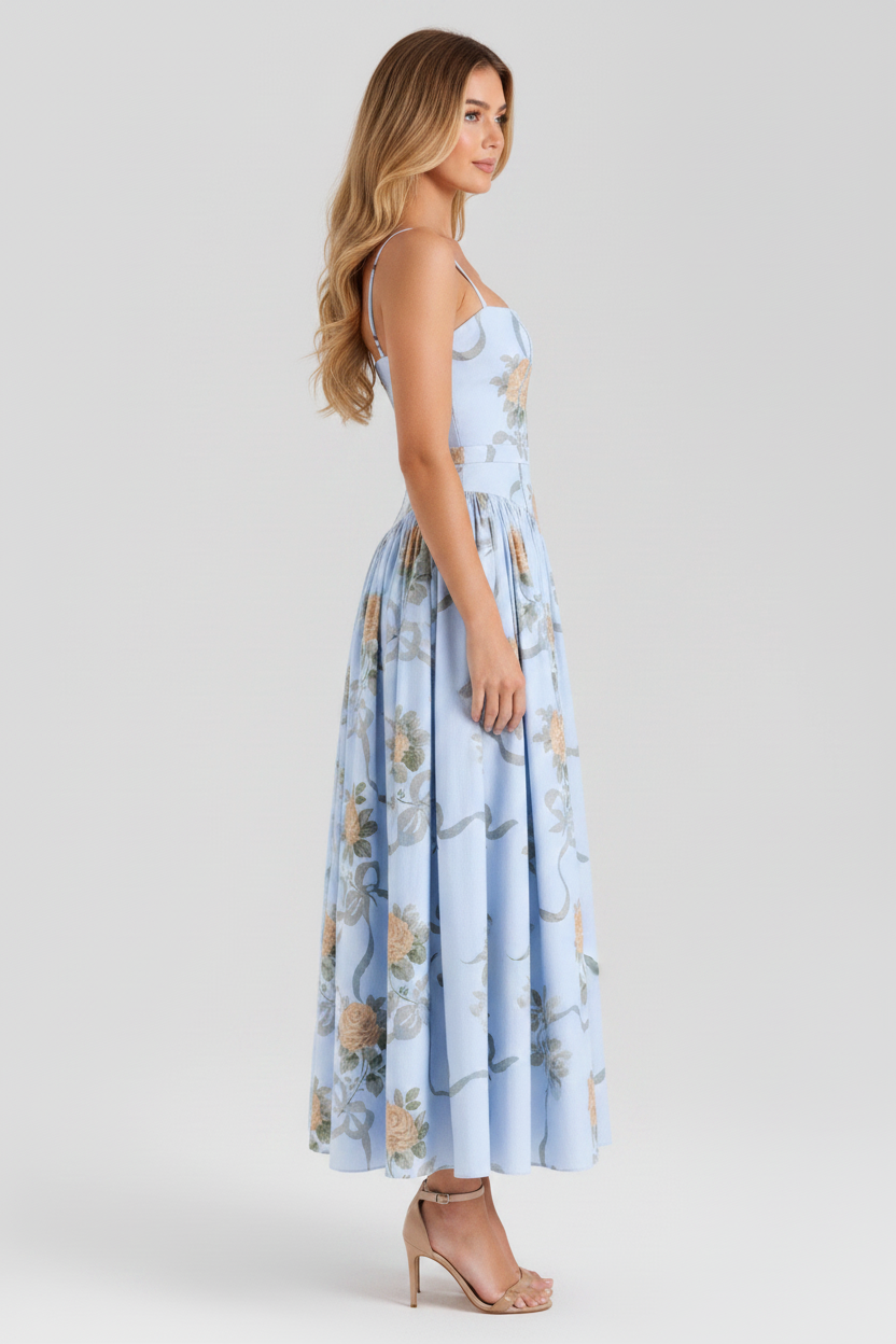 Megan | Printed Maxi Dress