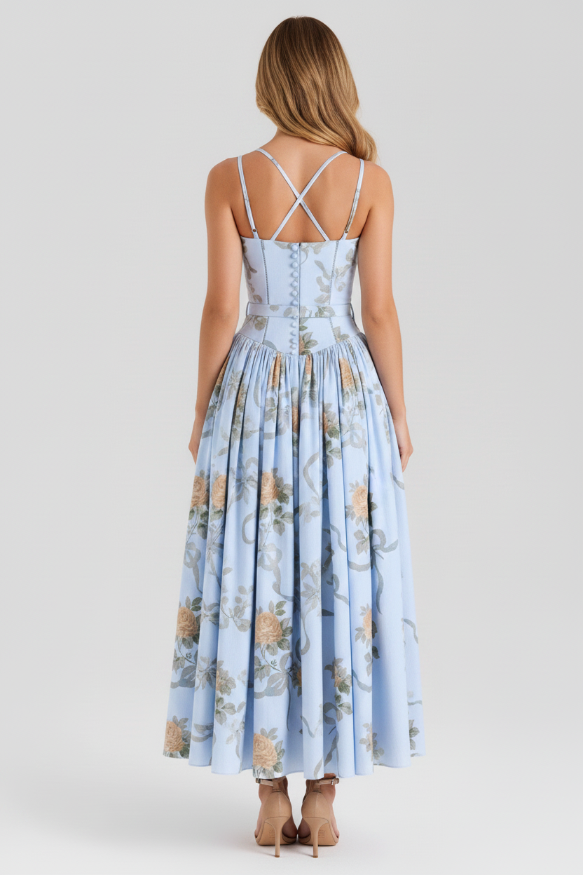 Megan | Printed Maxi Dress