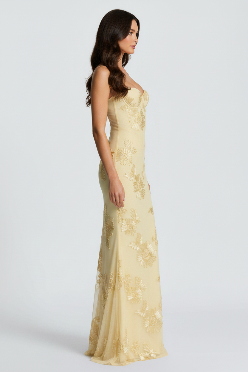 Megan | Formal Floral Maxi Dress