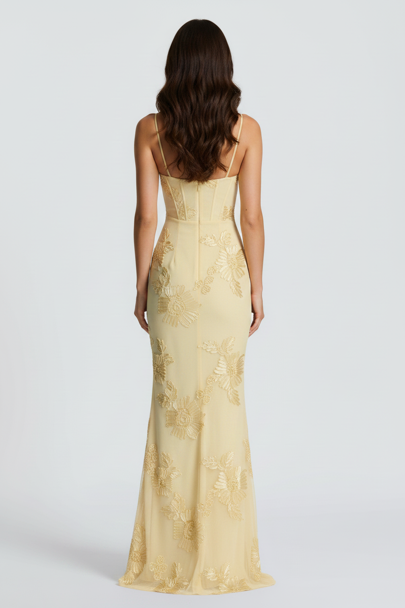 Megan | Formal Floral Maxi Dress