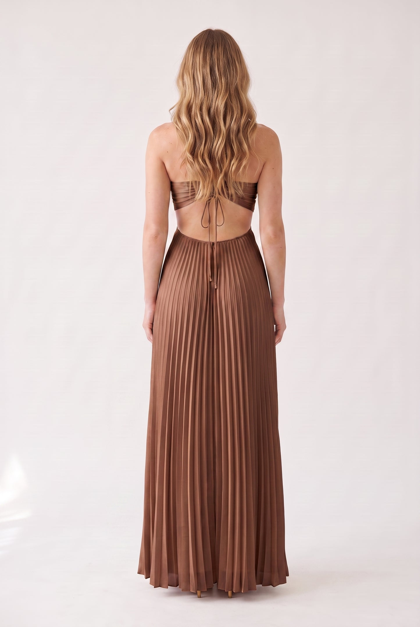 Megan | Halter Neckline Maxi Dress