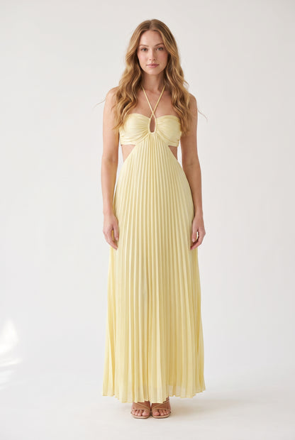 Megan | Halter Neckline Maxi Dress