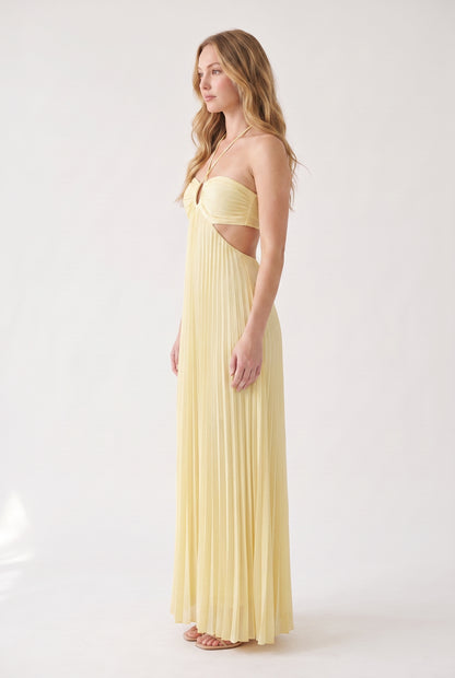 Megan | Halter Neckline Maxi Dress