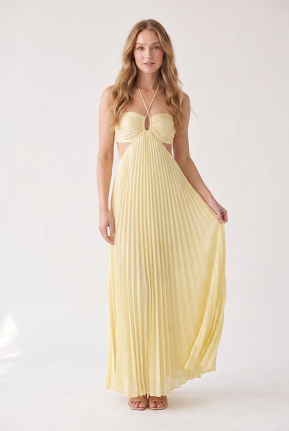Megan | Halter Neckline Maxi Dress