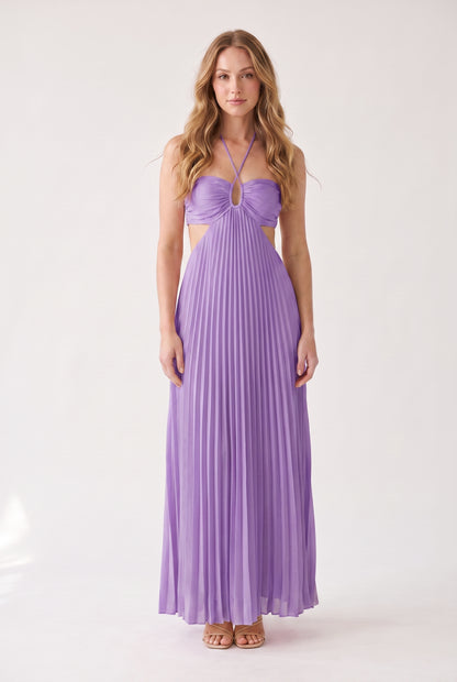 Megan | Halter Neckline Maxi Dress