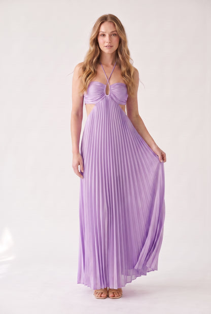 Megan | Halter Neckline Maxi Dress