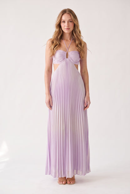 Megan | Halter Neckline Maxi Dress