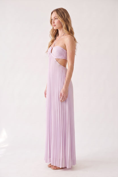 Megan | Halter Neckline Maxi Dress