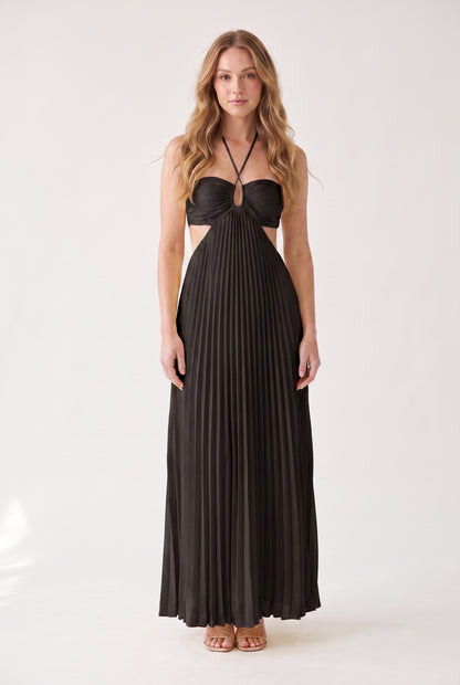 Megan | Halter Neckline Maxi Dress
