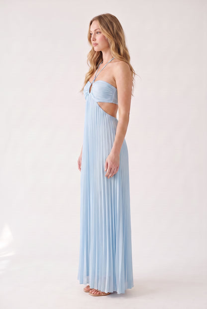 Megan | Halter Neckline Maxi Dress