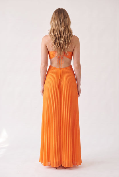 Megan | Halter Neckline Maxi Dress