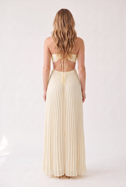 Megan | Halter Neckline Maxi Dress