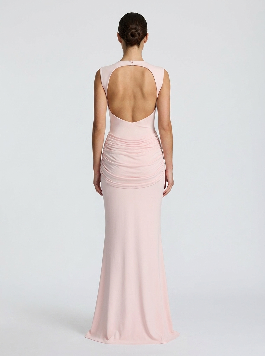 Megan | High Neck Elegant Maxi Dress