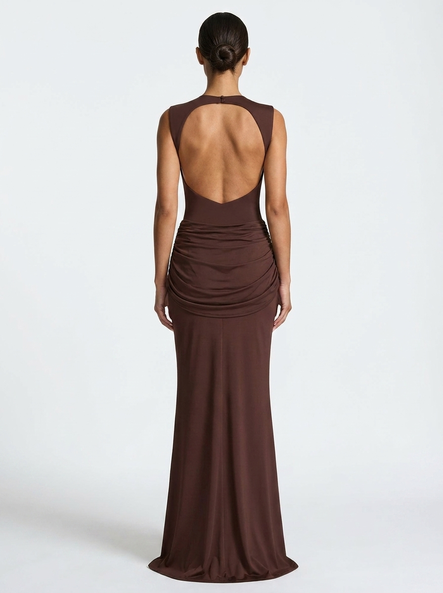Megan | High Neck Elegant Maxi Dress