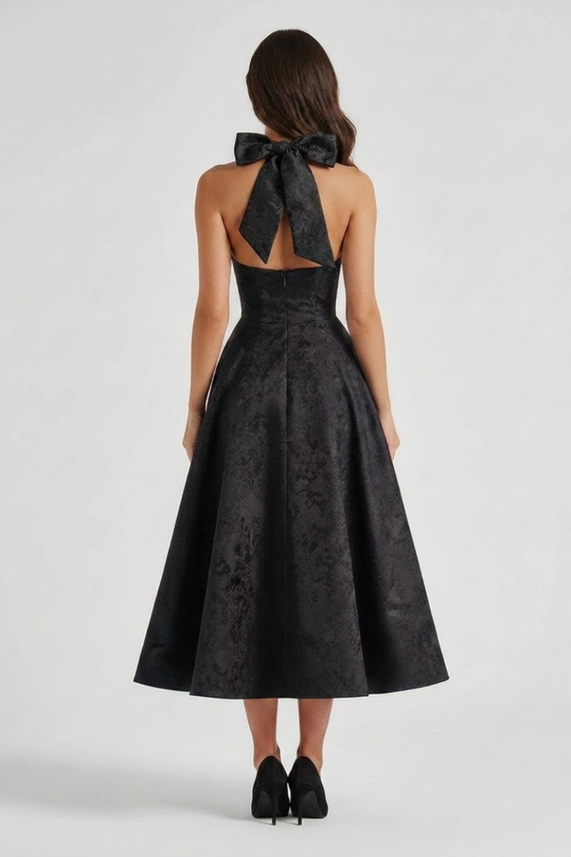 Megan | Structured Corset Midi Dress