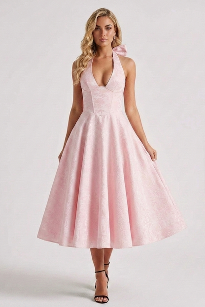 Megan | Structured Corset Midi Dress