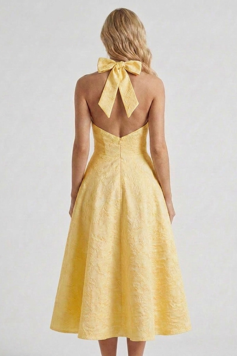 Megan | Structured Corset Midi Dress