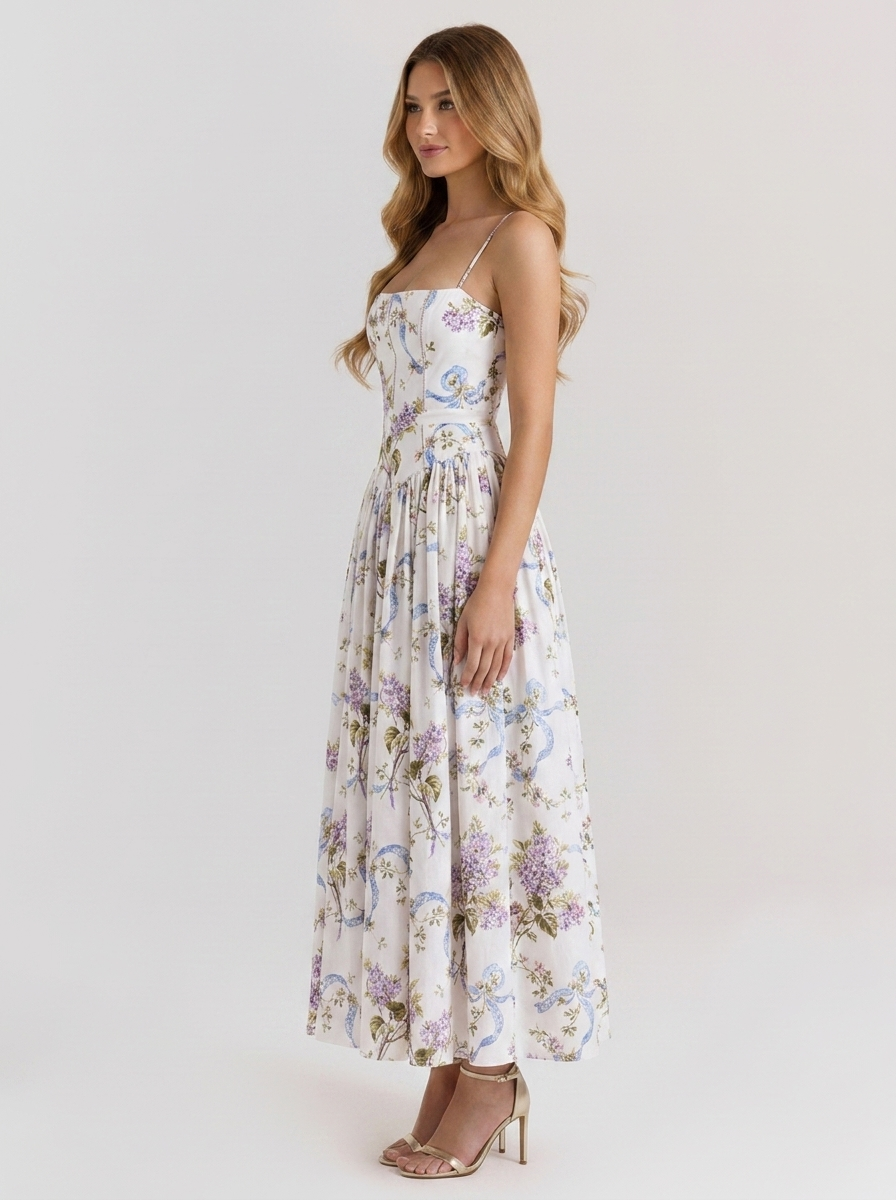 Megan | Printed Maxi Dress