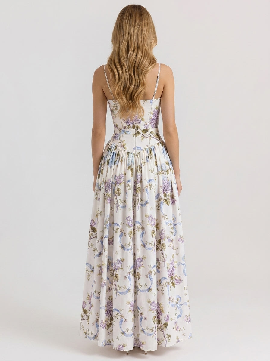 Megan | Printed Maxi Dress