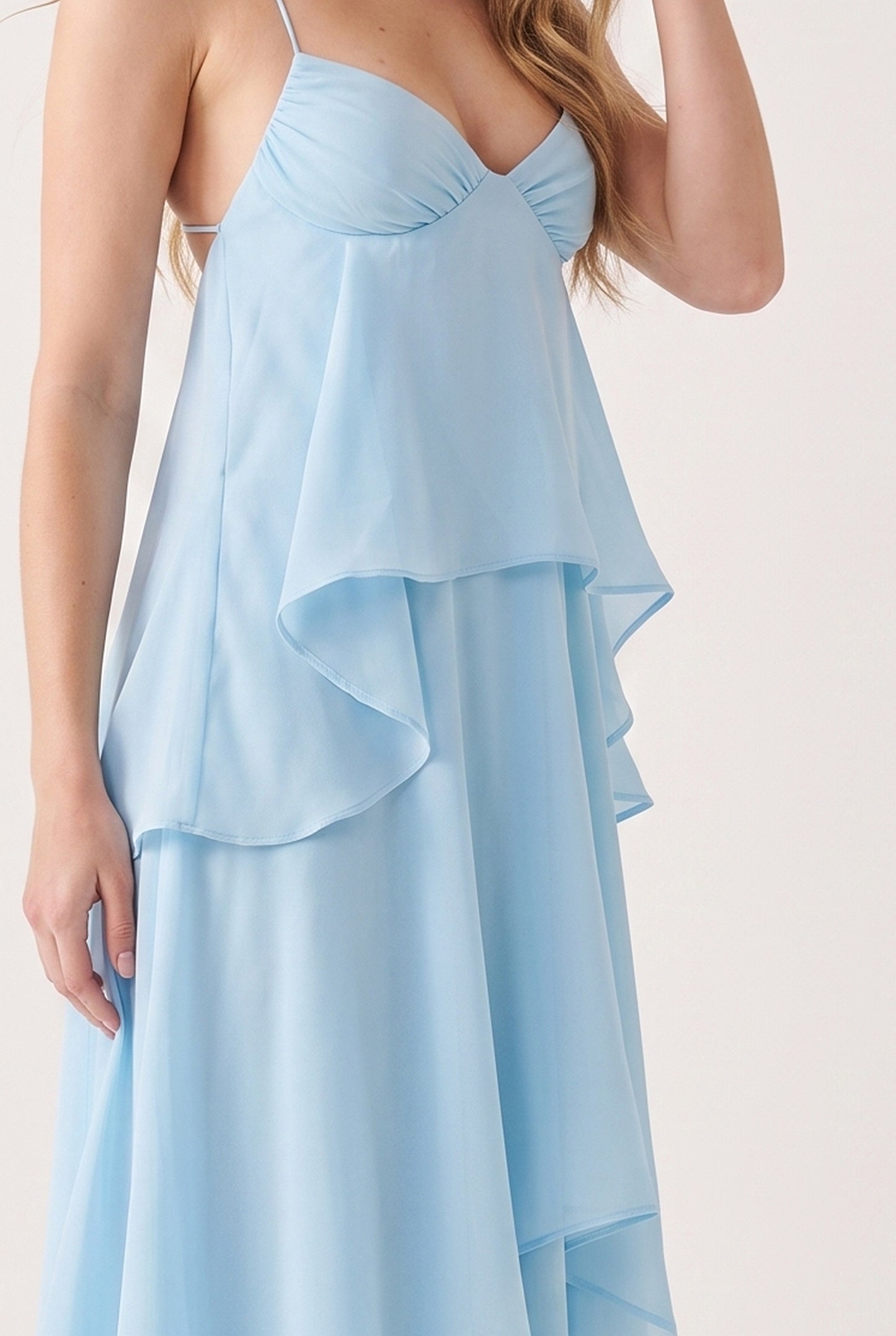 Megan Layers Maxi Dress - detail-hals