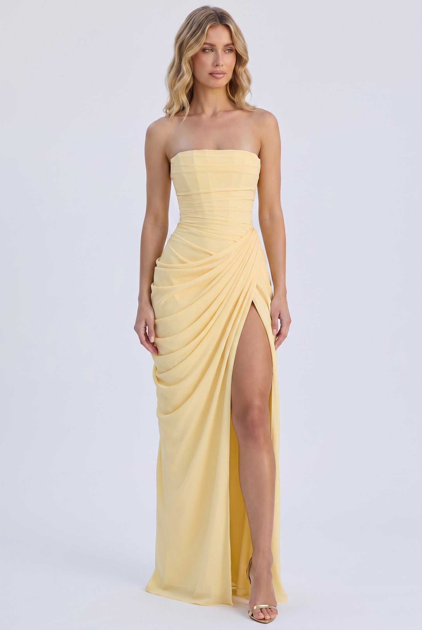 Megan | Splitted silhouette Maxi Dress