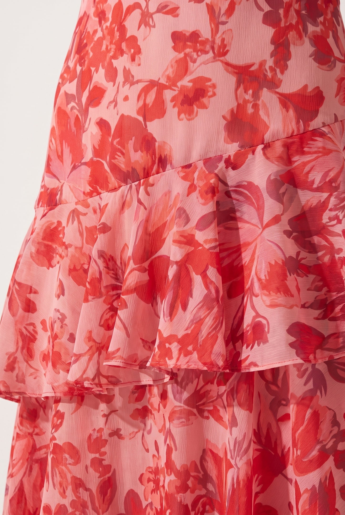 Megan | Floral Ruffle Maxi Dress