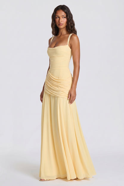 Megan | Flowing Romantic Maxi Dress