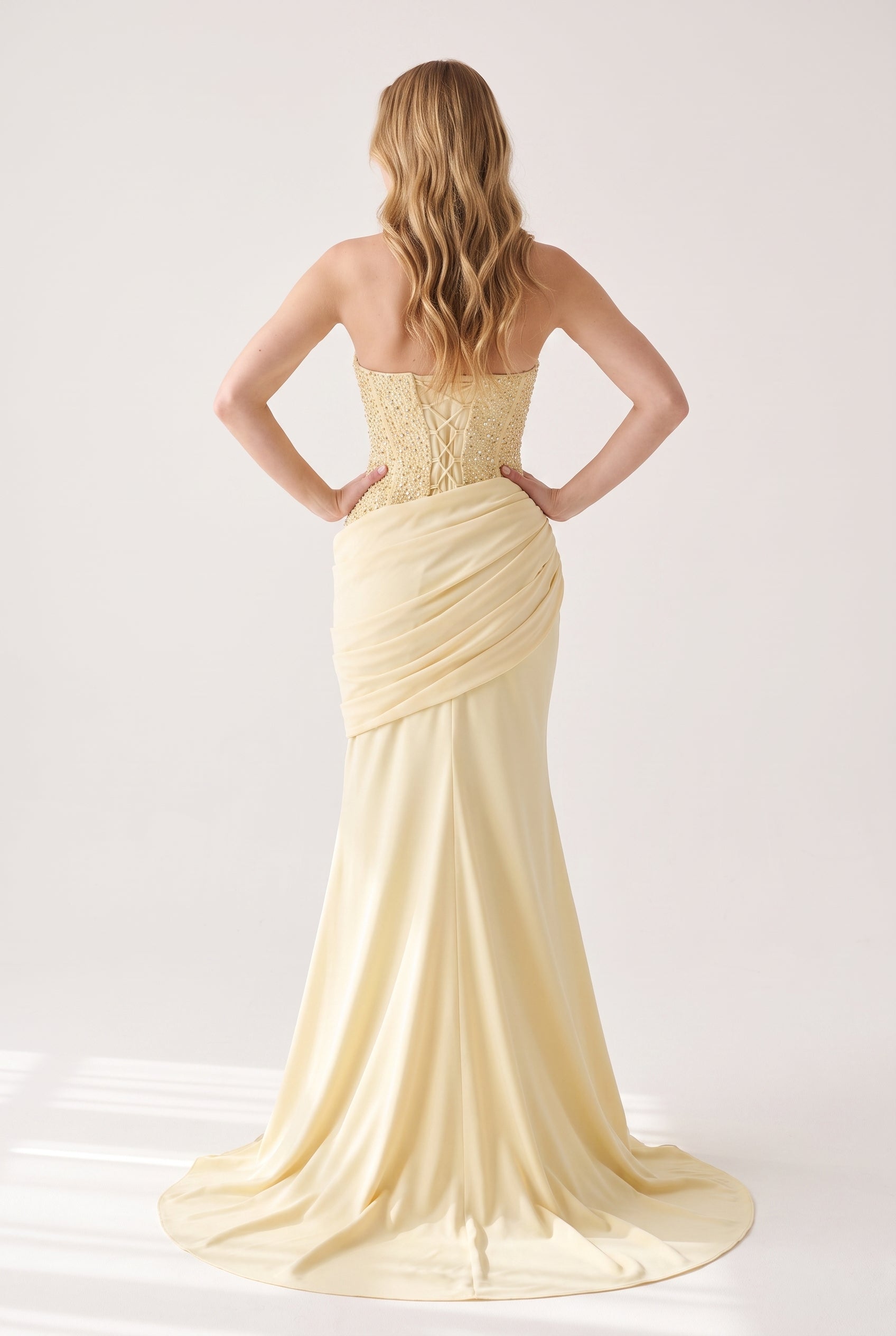 Megan Twill Skirt Maxi Dress - back