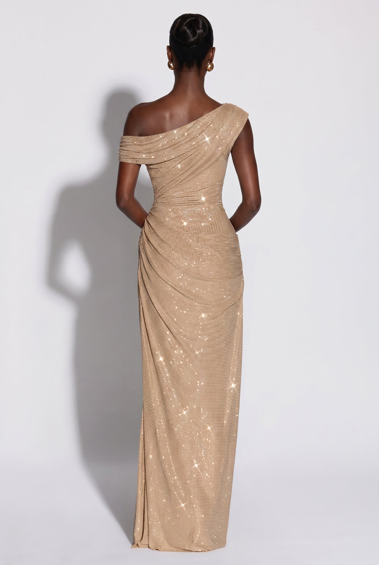 Megan | Draped Gown Maxi Dress