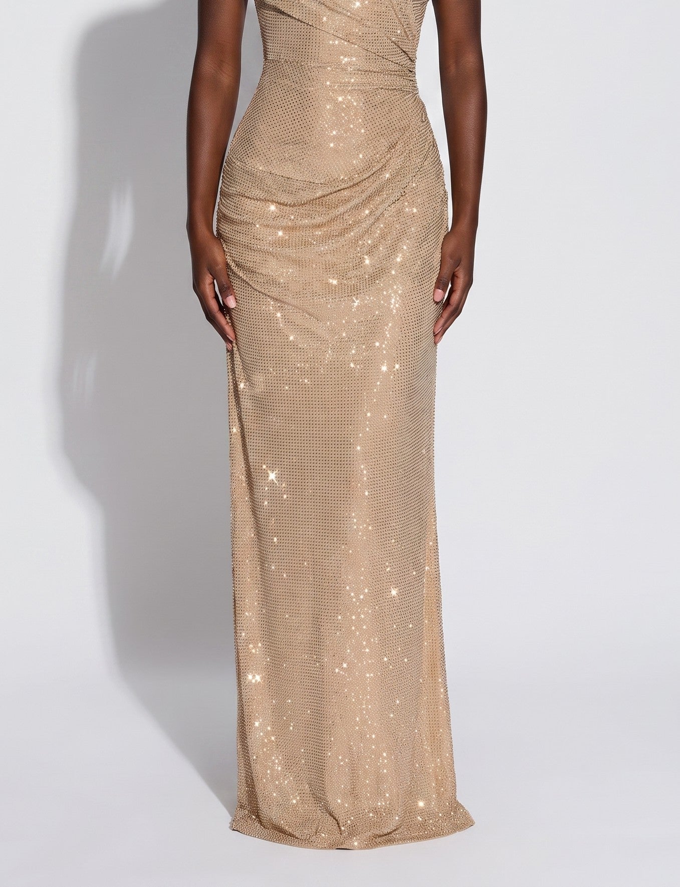 Megan | Draped Gown Maxi Dress